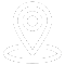Location pin icon in minimalist design